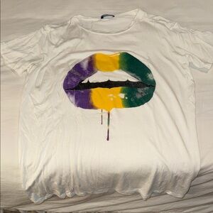 Mardi Gras Graphic Women's Top